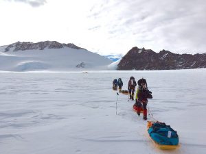 On the way to Vinson Low Camp (Emily Johnston)