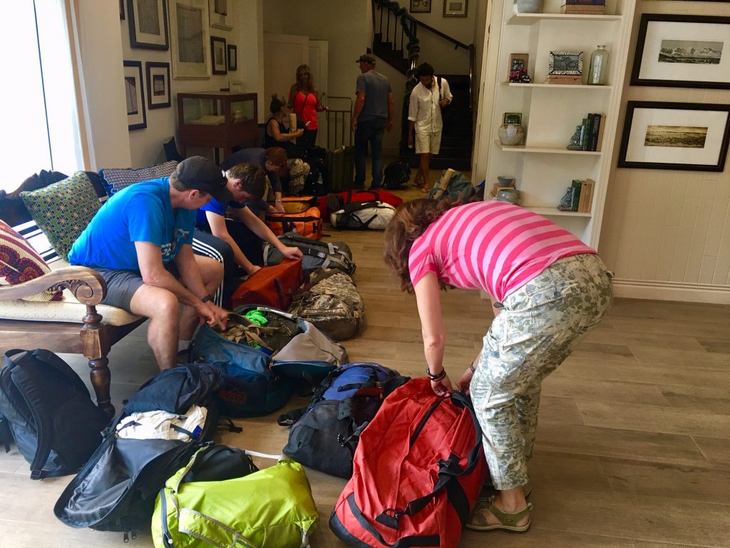 Final packing session, heading home after an amazing adventure (Phunuru Sherpa)