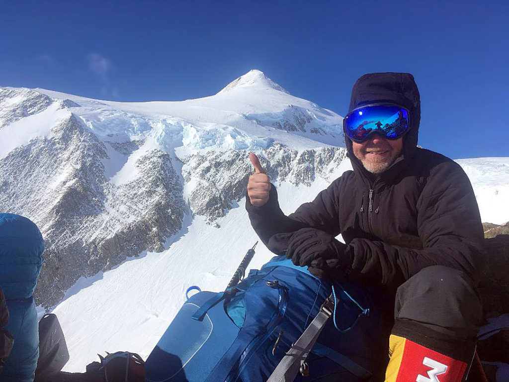 Between Low Camp and High Camp on Vinson (Emily Johnston)