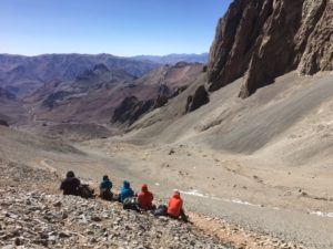 Resting on the climb to C2 (Rikki Dunn)