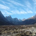 Looking up valley from Pheriche with Cholatse (left) and_Lobuche (right) (Sonam Dore Sherpa)