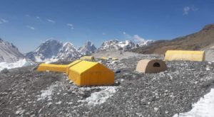 Storage, dining and cook tents up at EBC (Karma Rita Sherpa)