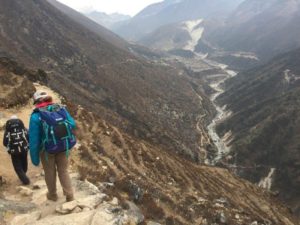 The high trail from Phortse to Pangboche (Eric Simonson)