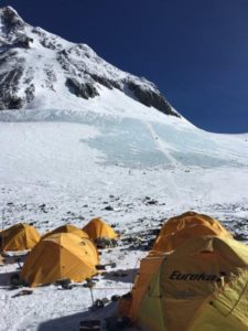 Looking up the Triangle Face from the South Col (Phunuru Sherpa)