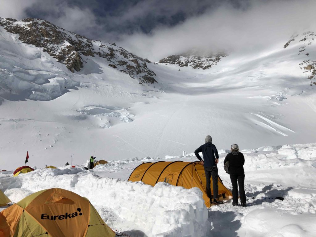 Looking up towards the West Buttress from 14 Camp (Eric Simonson)