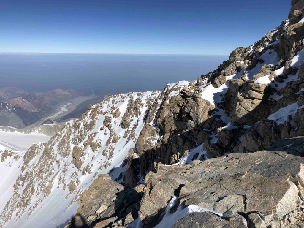 View to NW from 17 Camp with West Buttress in foreground and Peters Glacier behind 40 (Eric Simonson)