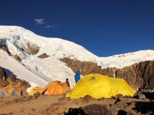 High Camp on Illimani(Adam Clark)