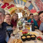 Elbrus team eating lunch (Sasha Sack)
