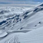 Fresh snow on the route of Cotopaxi (Kim Sieradzki)