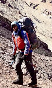 Martin "Tincho" Lucero on Aconcagua (Nickel Wood)