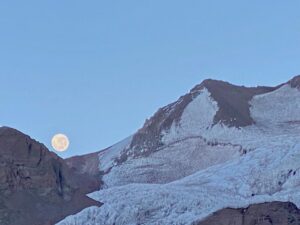 The Andean Moon in the morning (Nickel Wood)