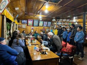 Introduction of our Sherpa Trekking Guides with Team 1 (Phunuru Sherpa)