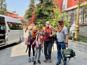 The Polloczek Family arrives to Kathmandu (Ang Jangbu Sherpa)