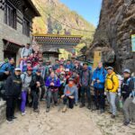 Team 1 entering Sagarmatha National Park (Phunuru Sherpa)
