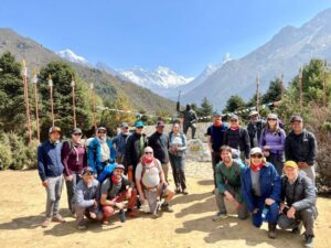 Team 2 at the Museum with Tenzing Norgay monument (Ang Jangbu Sherpa)