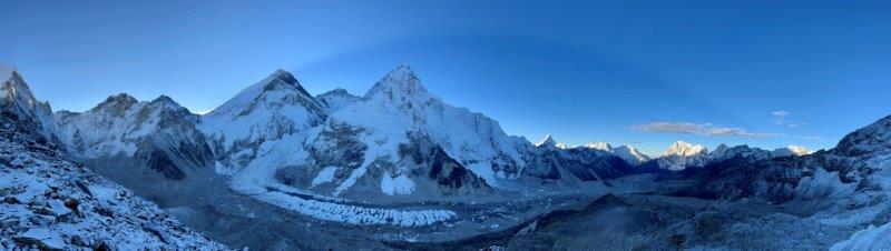 Panorama from Pumori Camp 1 (Ang Jangbu Sherpa)
