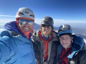 Senior Guide Porter McMichael on top of Ixta early on Nov 8, 2022 (Porter McMichael)